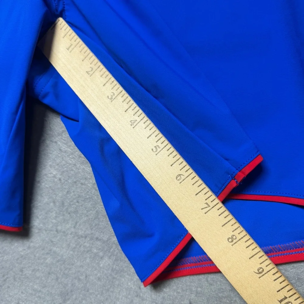 Rhone Mens Blue Red Colorblock Board Shorts Swim Trunks Size 38x7 RN141364